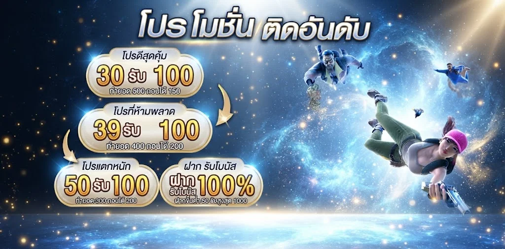 โปรโมชั่น WEPLAYPLUSS โบนัสสมาชิกใหม่และสิทธิพิเศษ